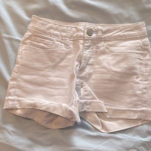 White jean shorts SO shortie size 0